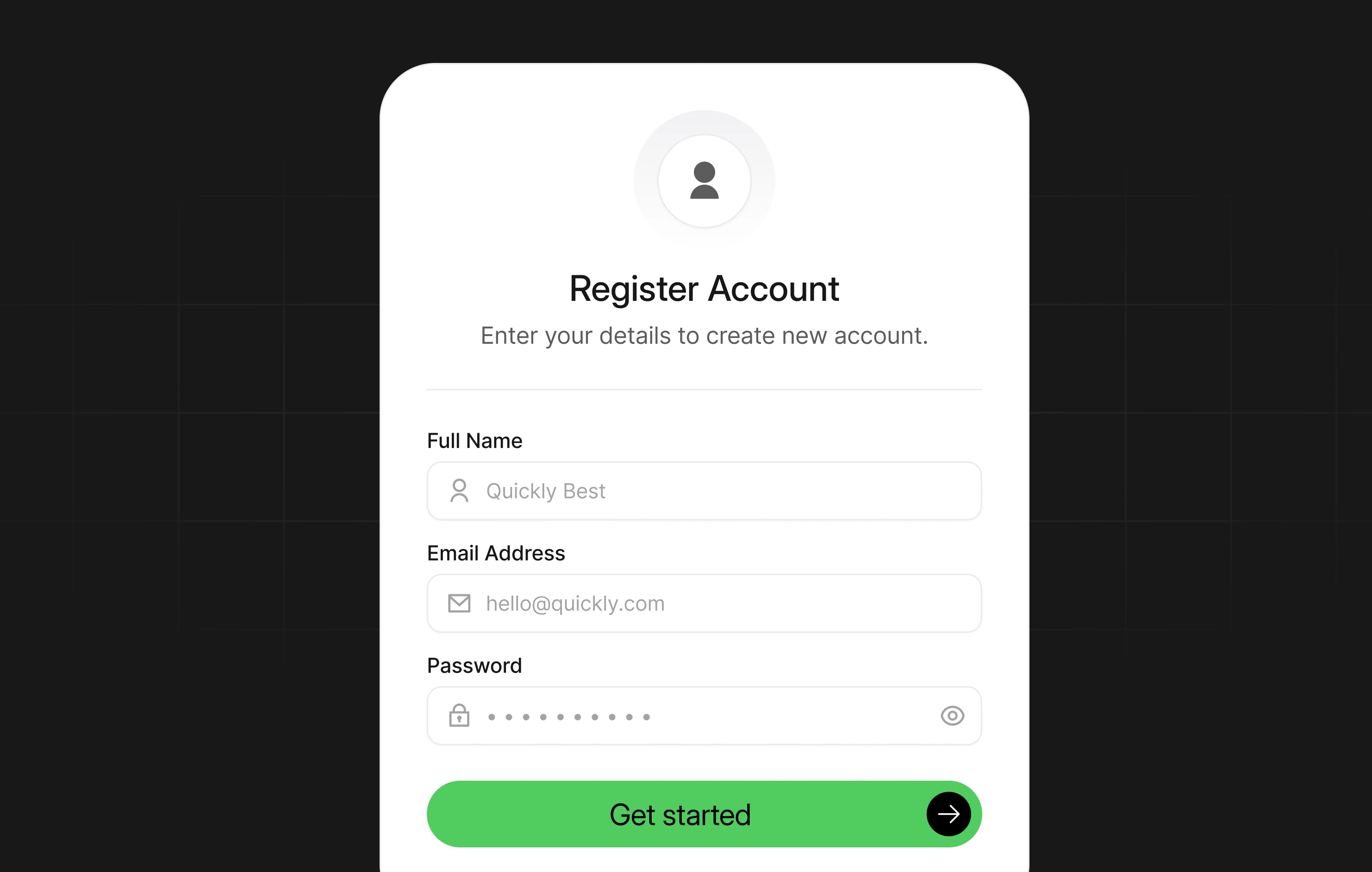 Create An Account