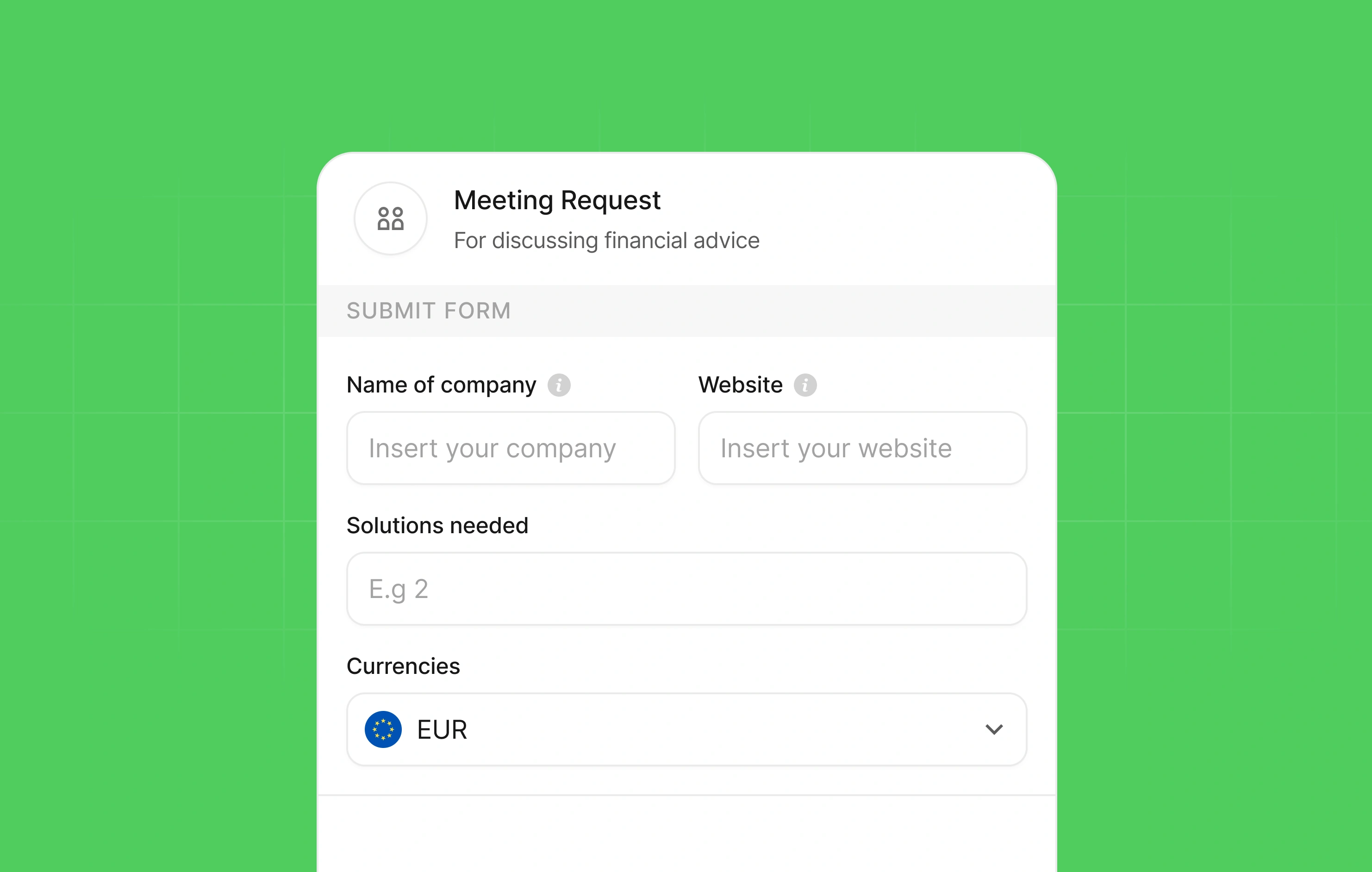 Submit a request (2 min)